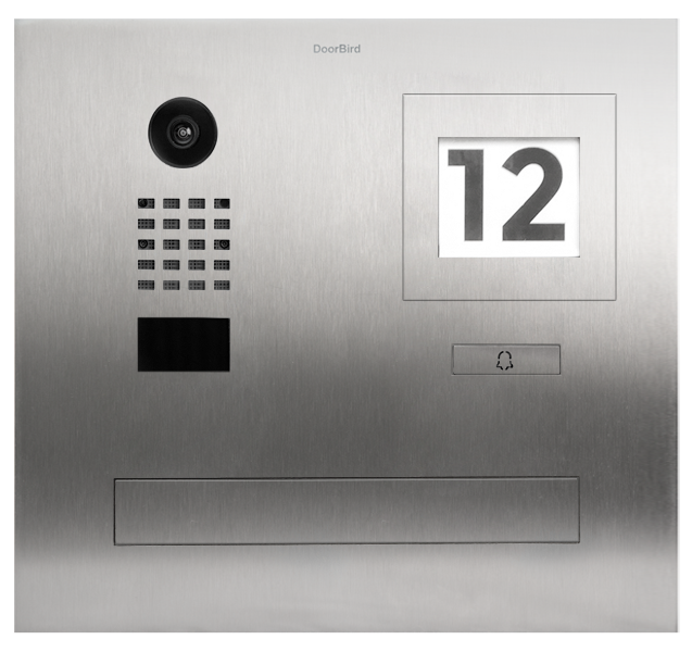 DoorBird IP Video Türstation D2101FPBI, Mauerdurchwurfanlage für Einfamilienhäuser